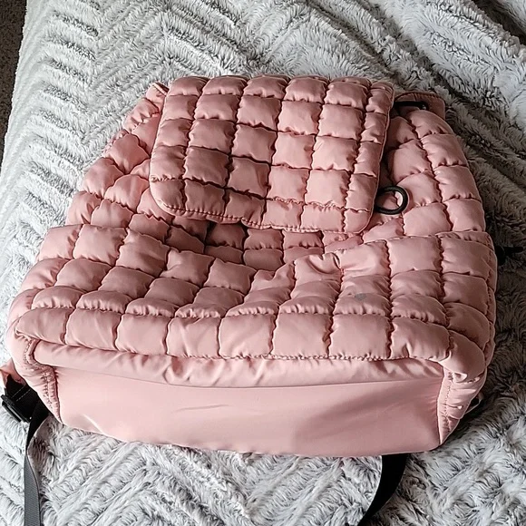 FP Movement by Free People Pink Quilted Backpack - Picture 1 of 7